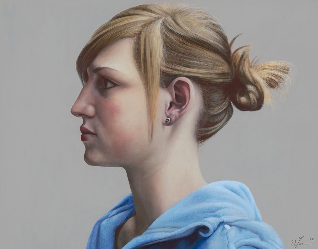 Portrait Julia Diethard Sohn 2009 Acryl auf Leinwand 55 x 70 cm		