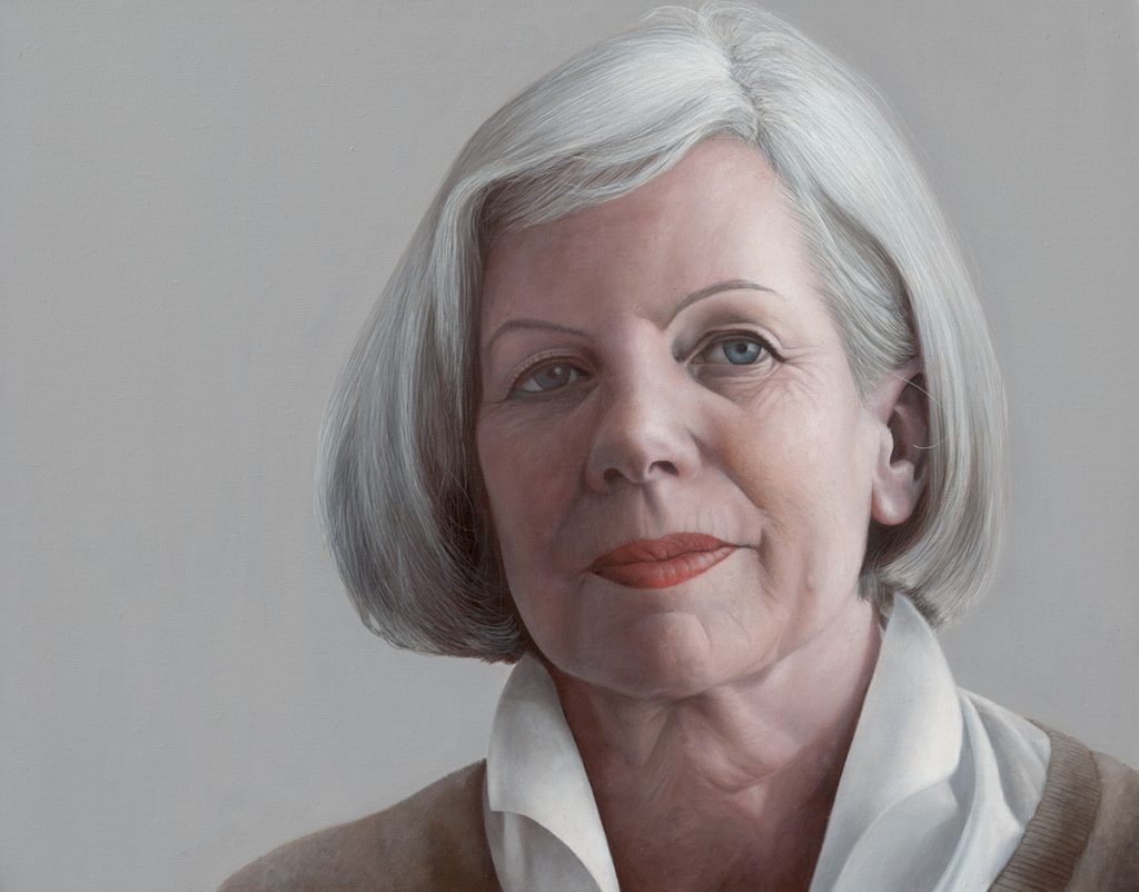 Portrait Frau G. Diethard Sohn 2009 Acryl auf Leinwand 
55 x 70 cm	