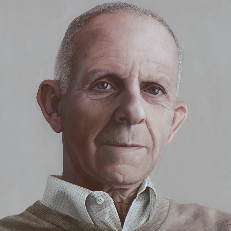 Portrait Herr Dr. Grub Diethard Sohn 2009 Acryl auf Leinwand 55 x 70 cm