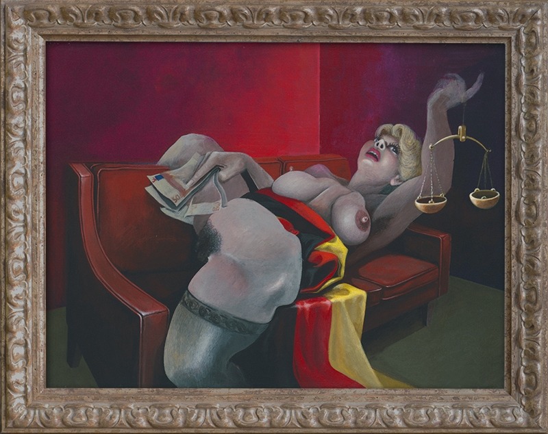 Justicia, Acryl auf Leinwand, 2007, von Diethard Sohn